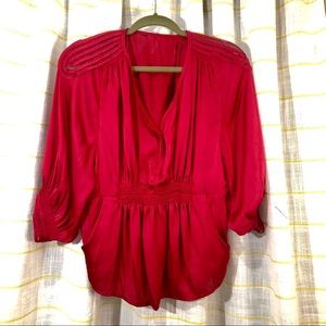 Wine red blouse